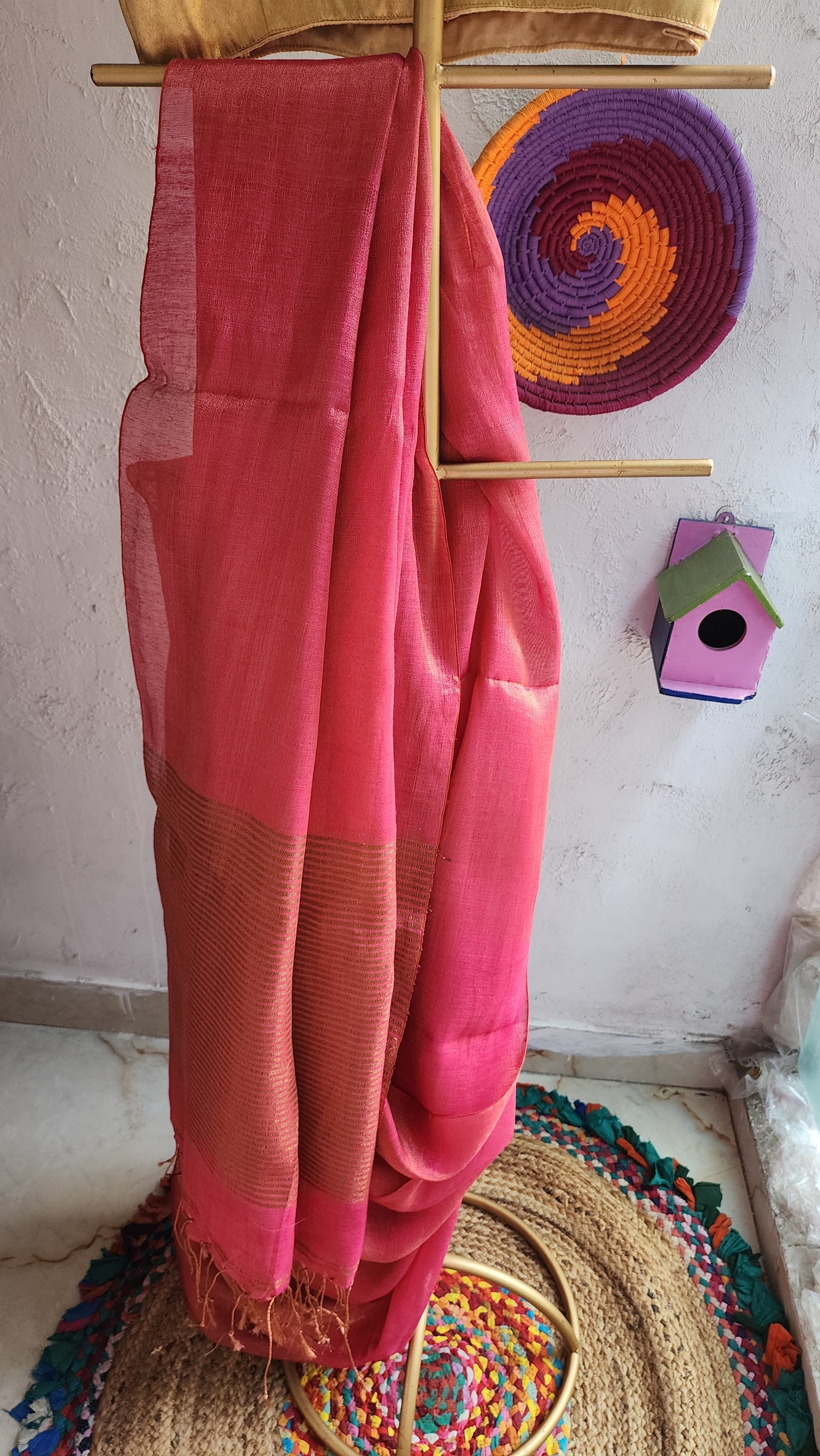 Rose Macaron Saree
