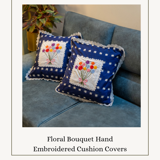 Floral Bouquet Cushion Cover