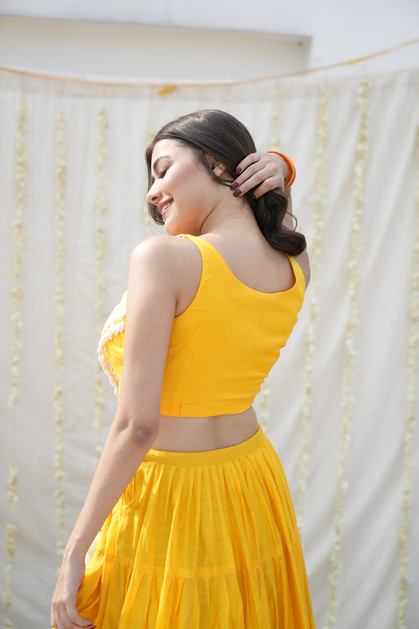 Sunshine Firefly Chanderi Lehenga Set