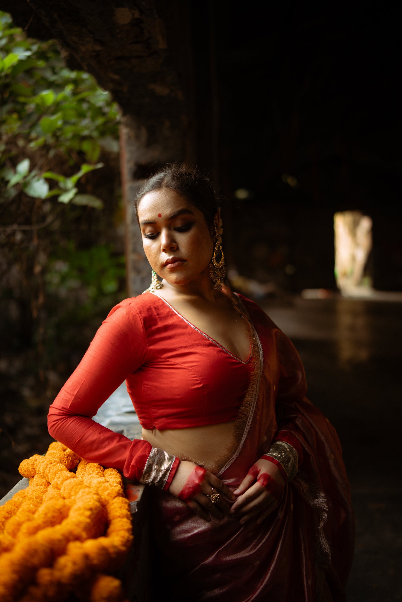 Laal Gota Patti Blouse