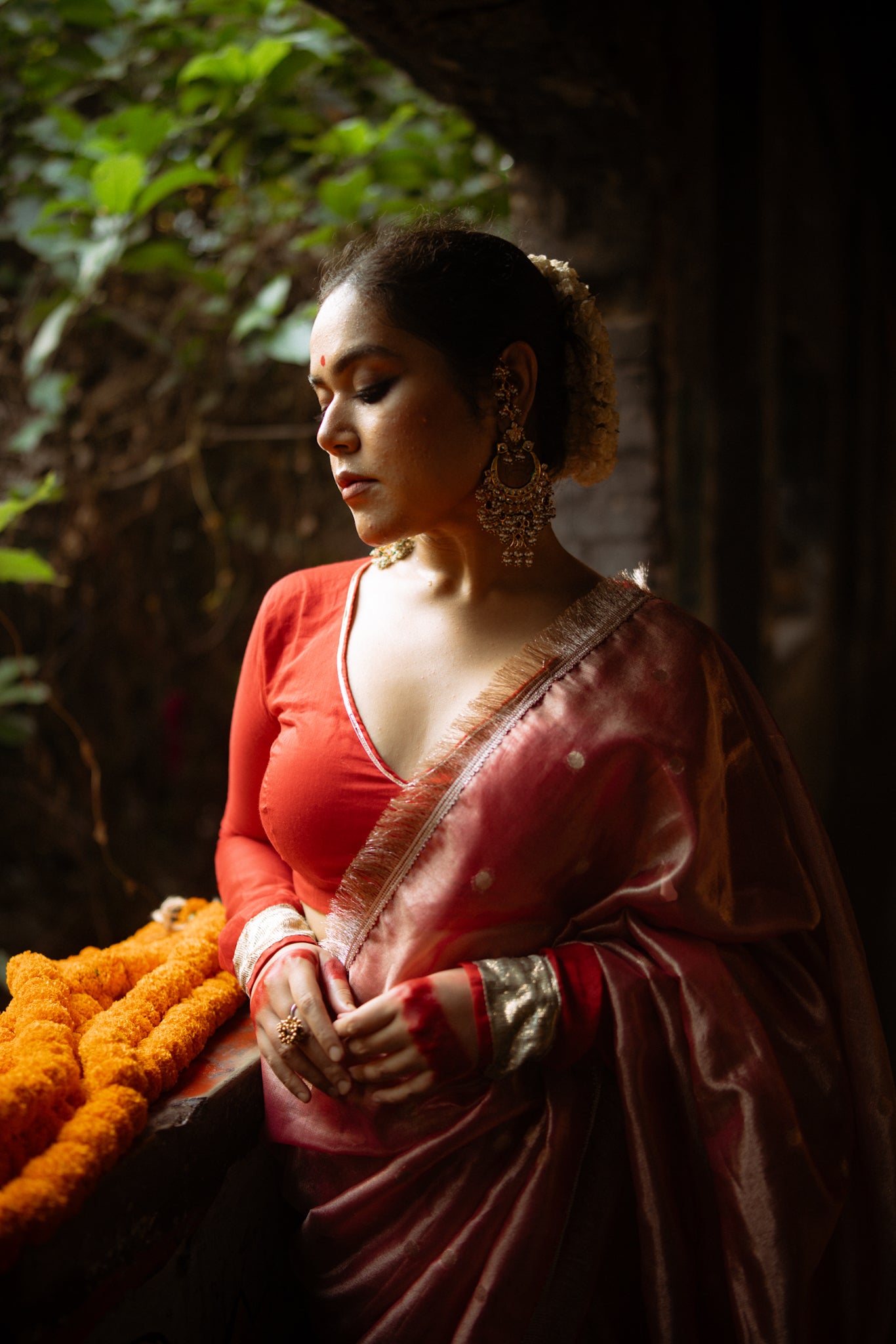 Laal Gota Patti Blouse
