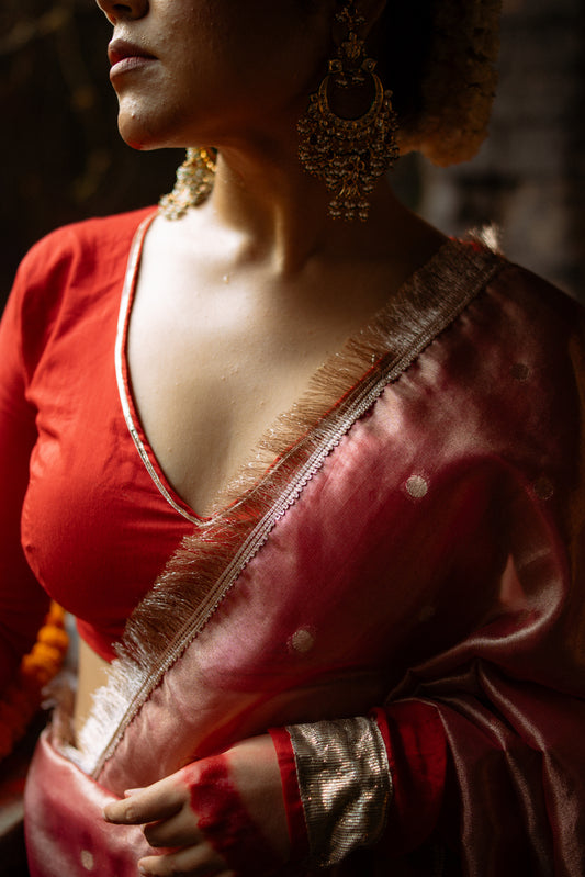 Laal Gota  Patti Blouse