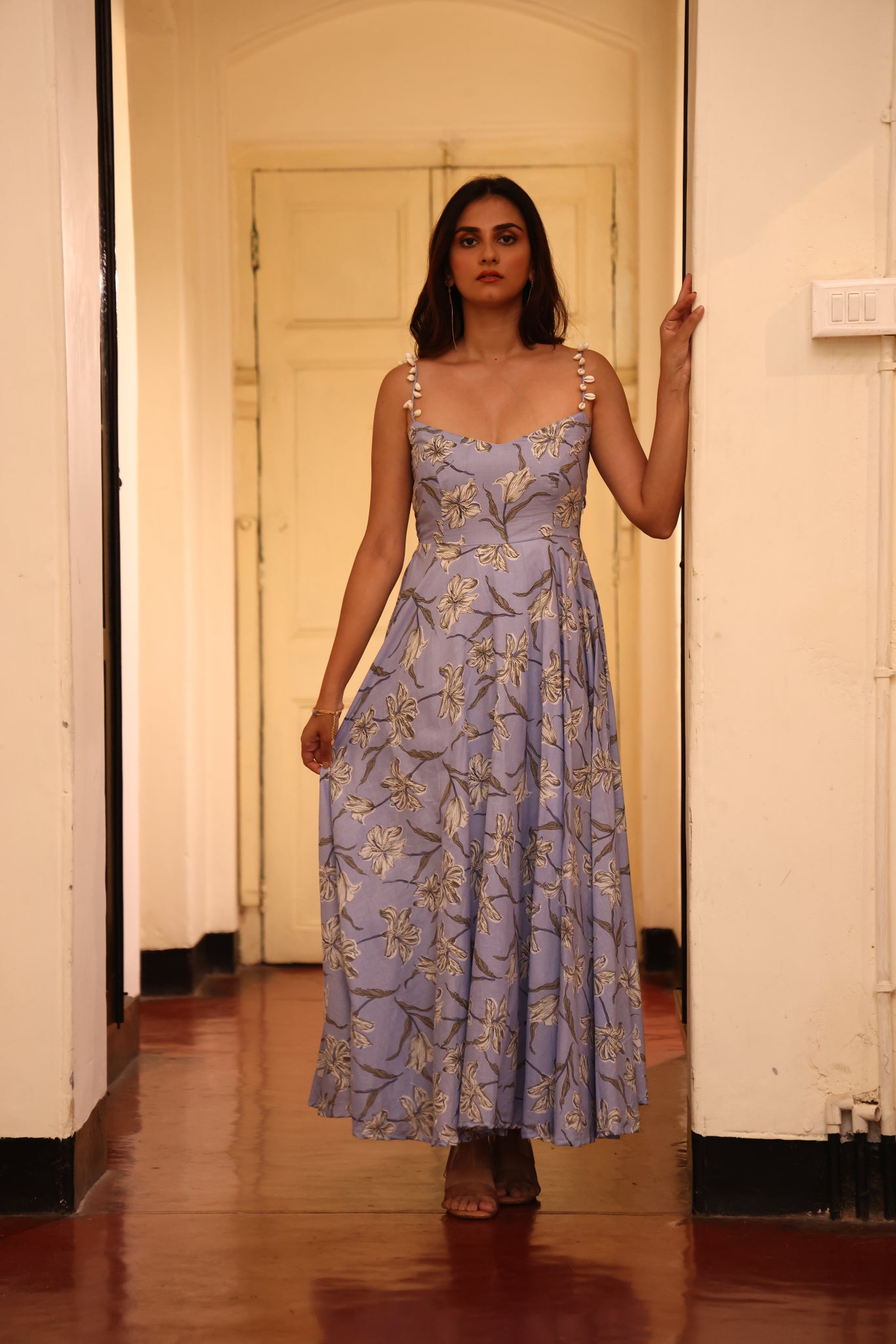 Lavender Bloom Maxi Dress