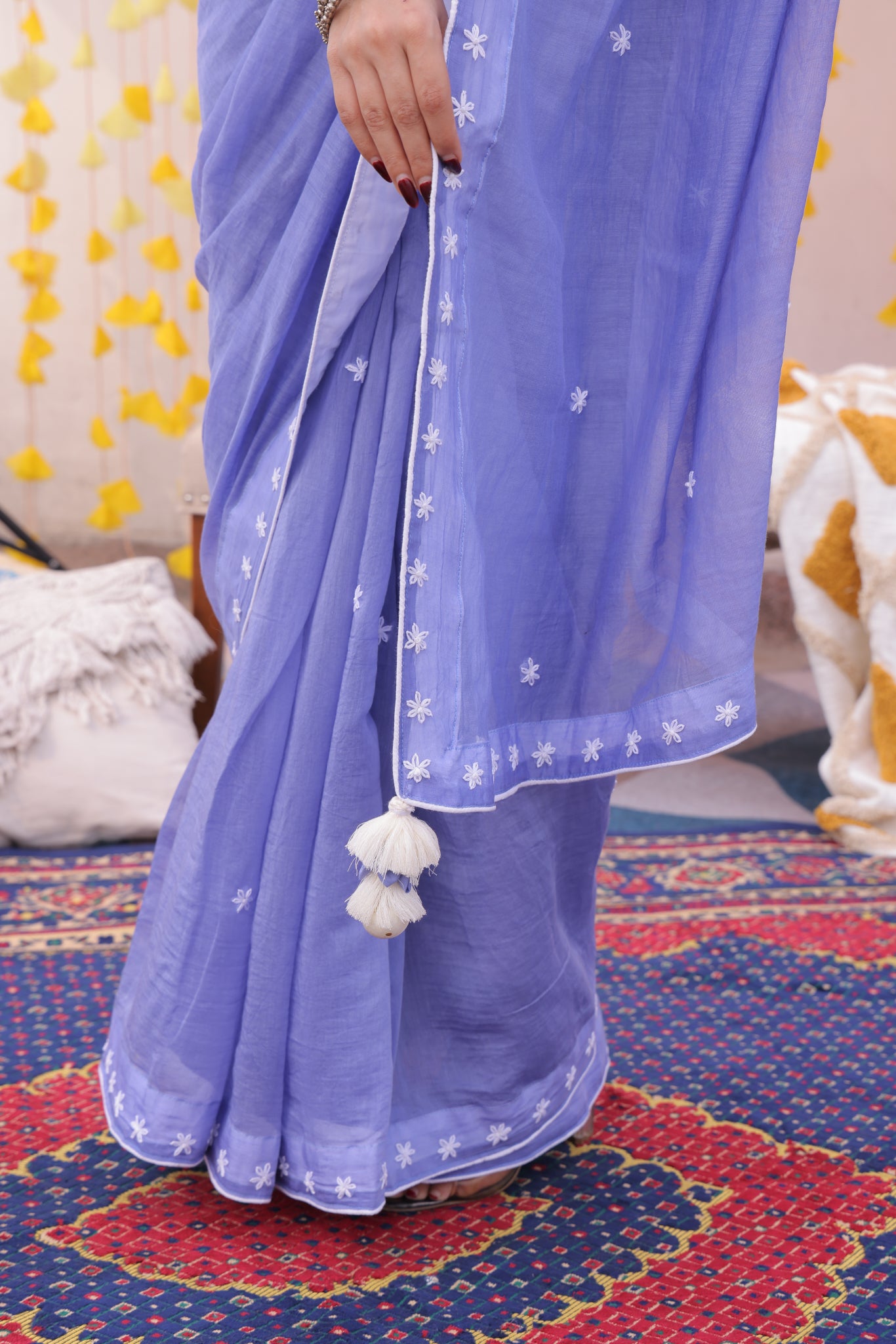 Lilac Phulwa Saree