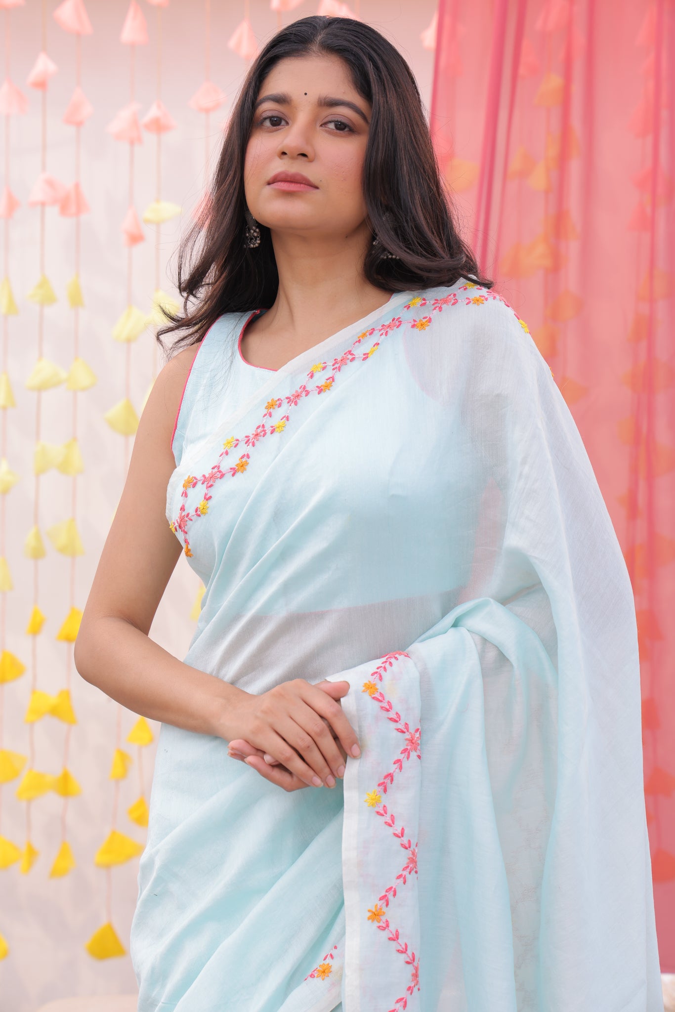 Dewkissed Drape Mul Chanderi Saree