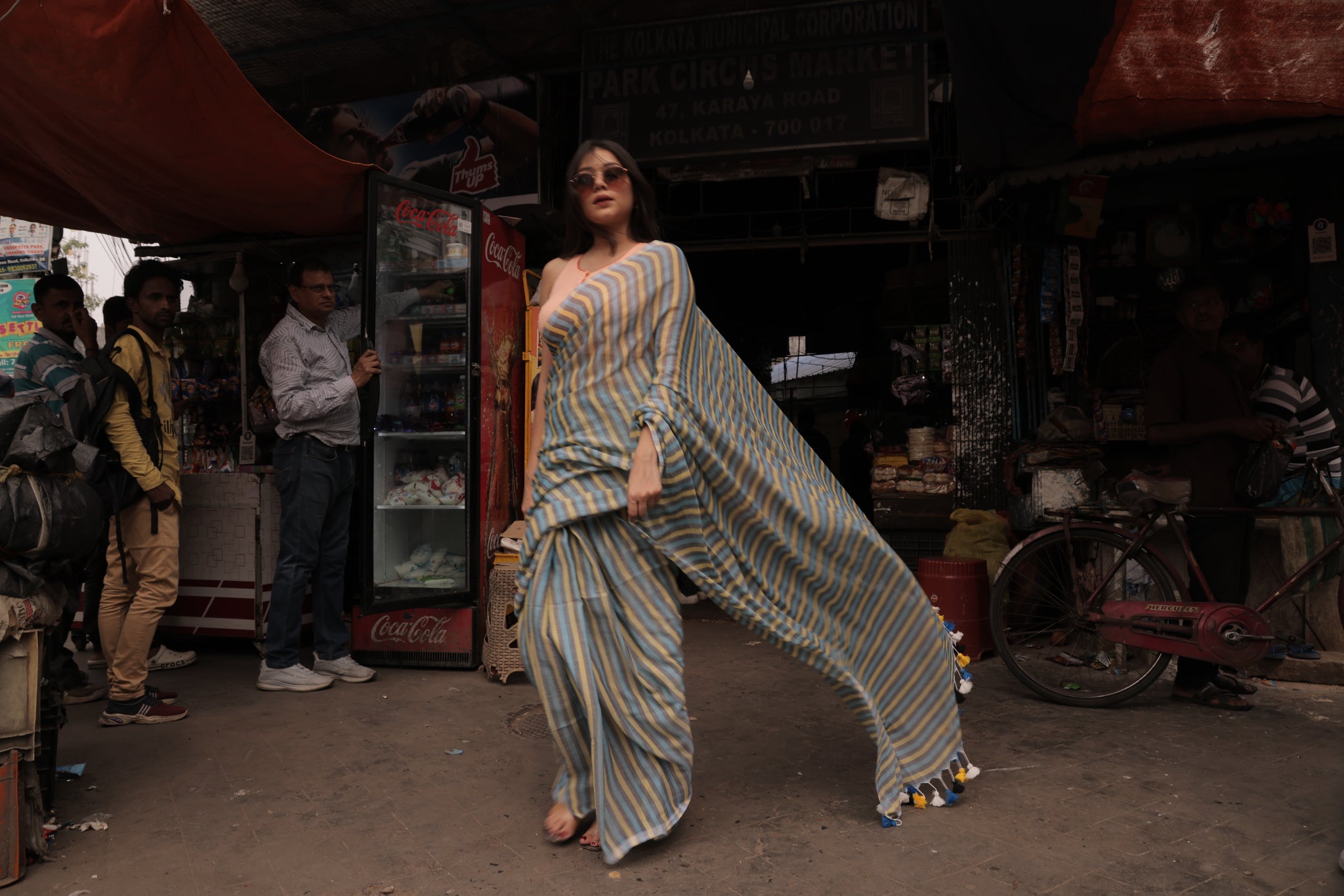 Skyline  Weave Mulmul Saree
