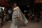 Skyline  Weave Mulmul Saree