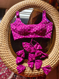 Lehriya Blouse- Purple