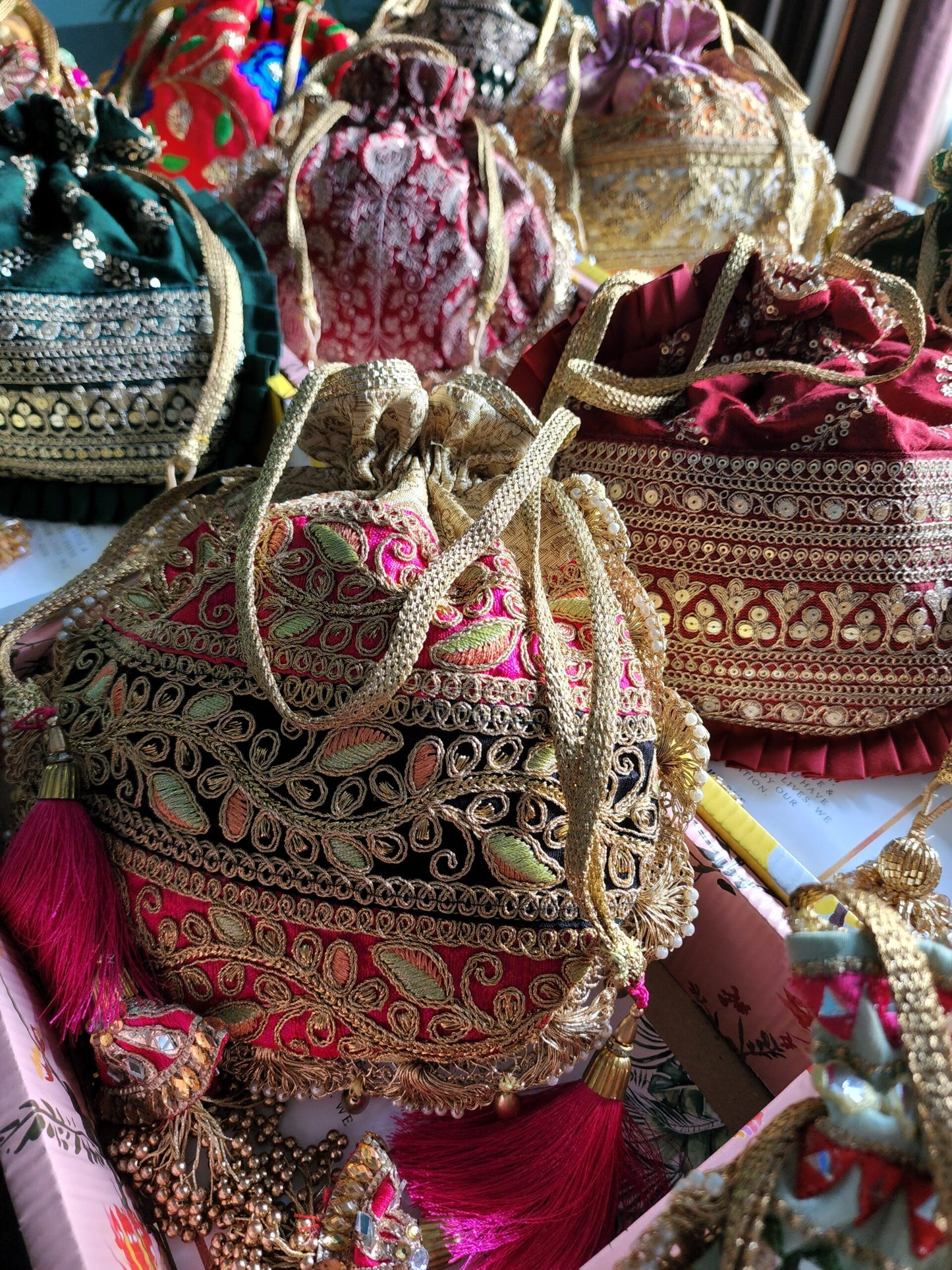 Zeenat Embroidered Potli Bag