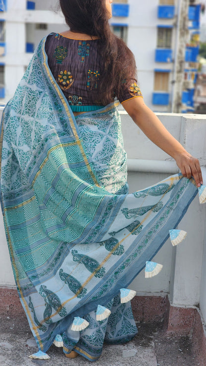 Subtle Charm Chanderi Cotton Silk Saree