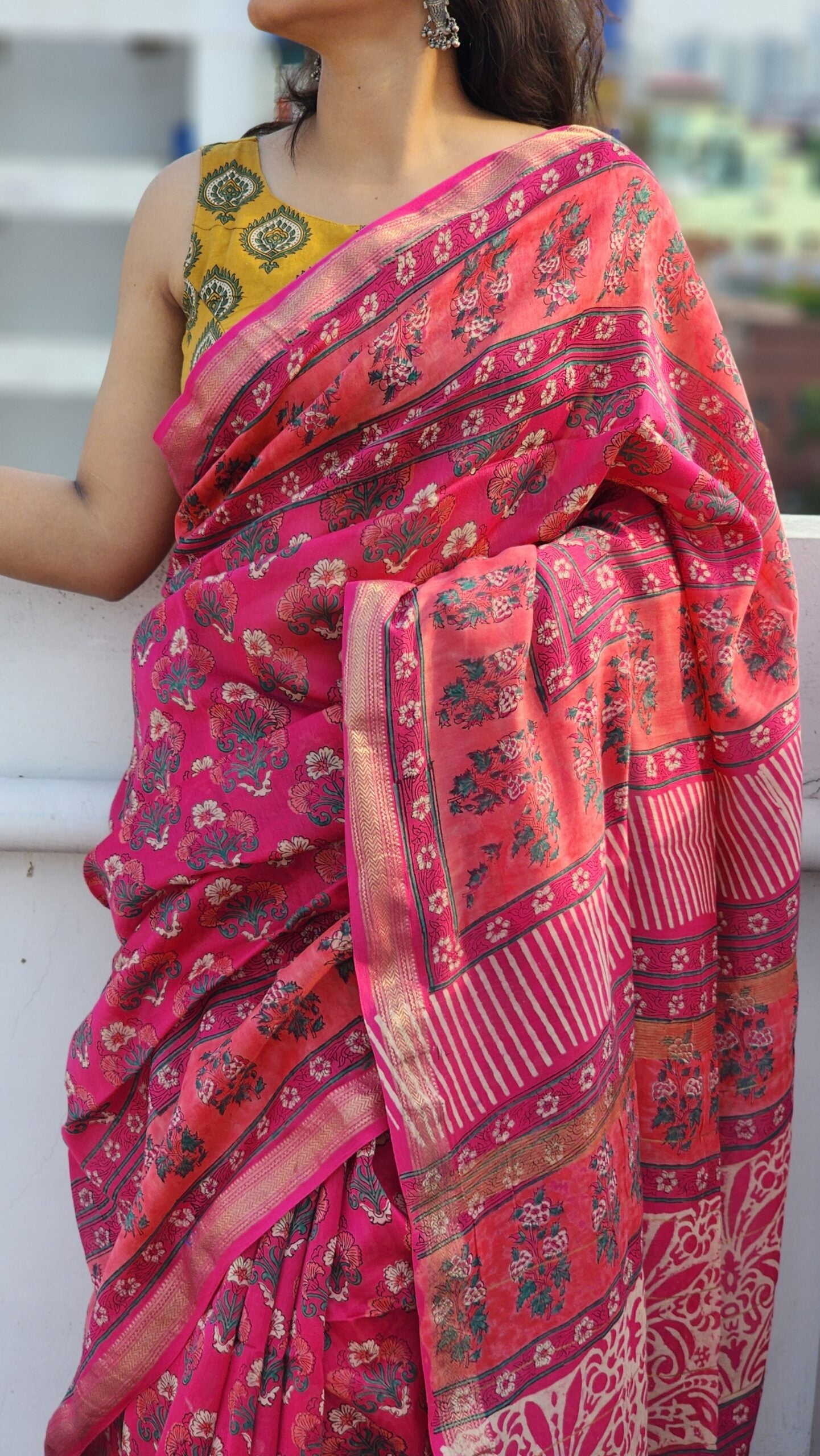 Ranibagh Maheshwari Cotton Silk Saree