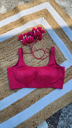 Dildara Blouse -Hot pink