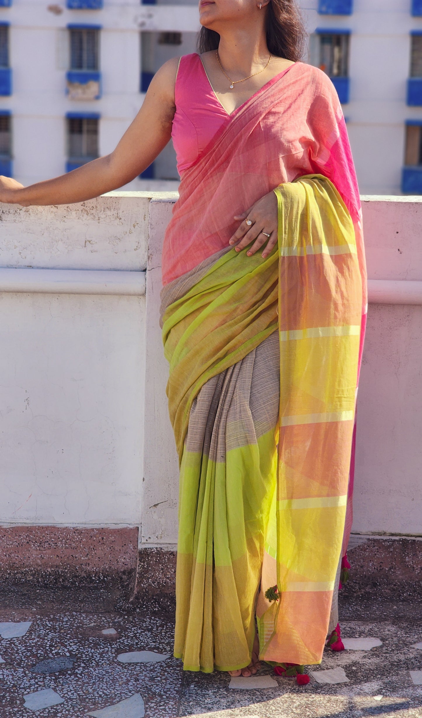 Gentle Pastle Mul Cotton Saree