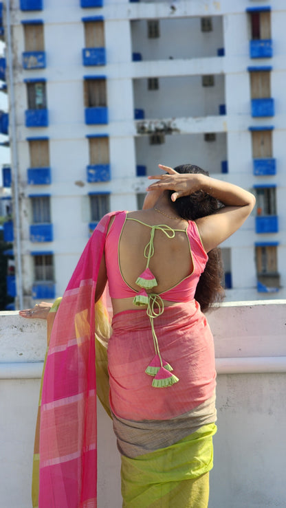 Gentle Pastle Mul Cotton Saree