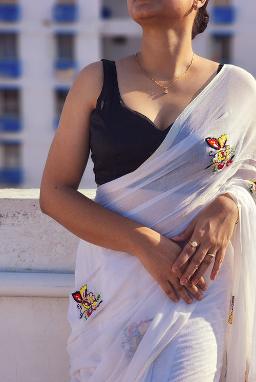 Black Art Raw silk Blouse