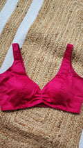Contour Blouse-Hot pink