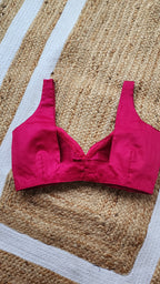 Contour Blouse-Hot pink