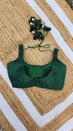 Dildara Blouse -Dark green
