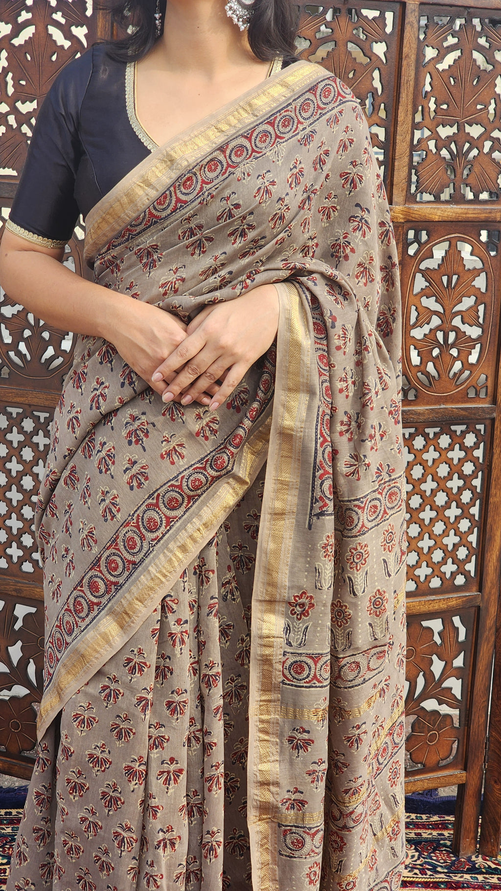 Sumrah Maheshwari Cotton Silk Saree