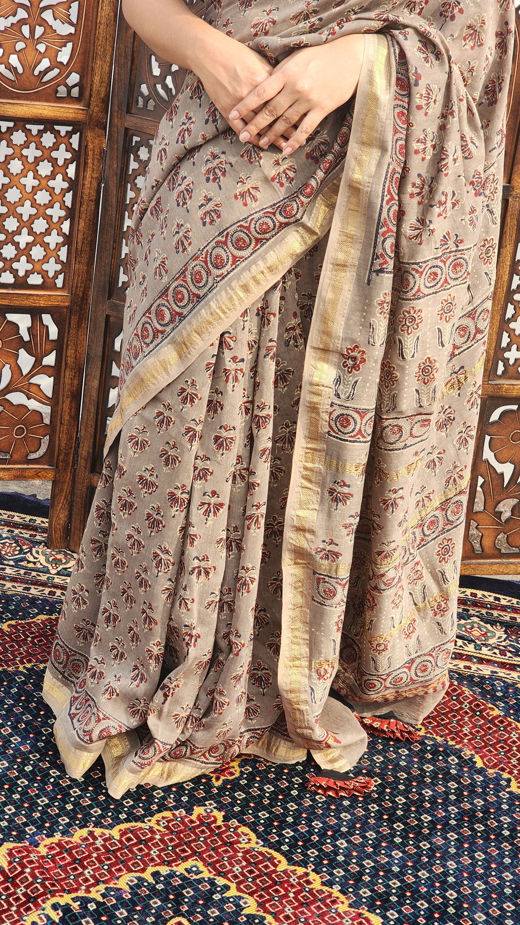 Sumrah Maheshwari Cotton Silk Saree