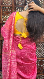 Rani Sitara Chanderi Cotton Silk Saree