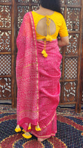 Rani Sitara Chanderi Cotton Silk Saree