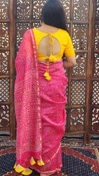 Rani Sitara Chanderi Cotton Silk Saree
