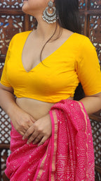 Yellow Cottonsilk Blouse