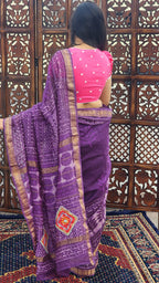Junaira Maheshwari Cotton Silk Saree