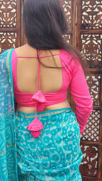 Pink Cotton Silk Full Sleeve Blouse