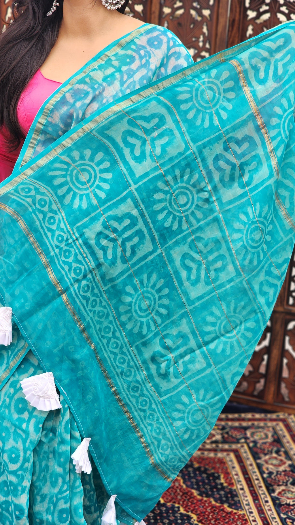 Samah Chanderi Cotton Silk Saree