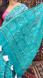 Samah Chanderi Cotton Silk Saree