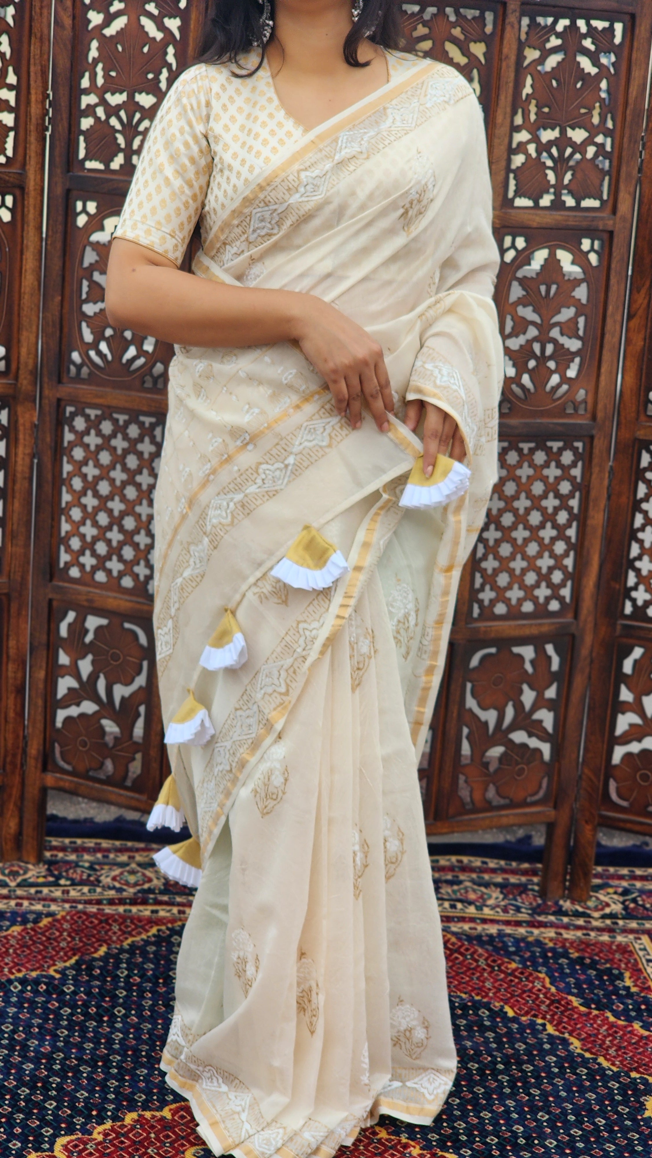 Shahnoor Cotton Silk Saree