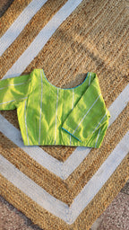 Neon Green Chanderi Blouse