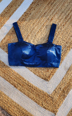 Electric Blue Mashru Blouse