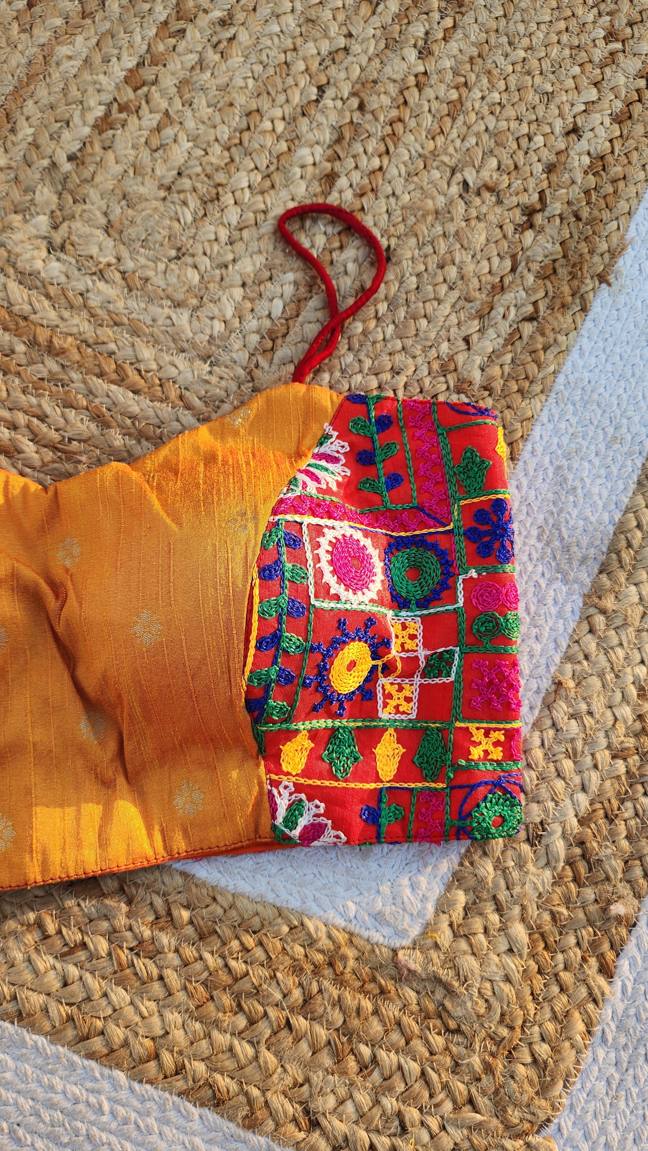 Multi color Noddle Strap Blouse -1