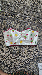 Nashila Phal  Blouse - White