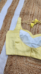 Lemon Yellow Sleeveless Blouse