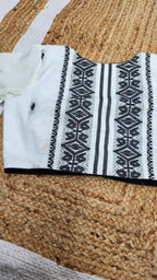 White Bano Jamdani Blouse