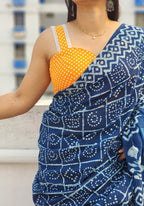 Orange Polka Strapy Blouse