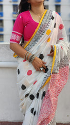 Pink Bano Jamdani Blouse
