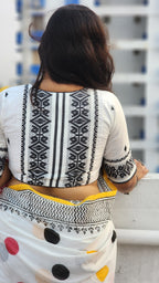White Bano Jamdani Blouse