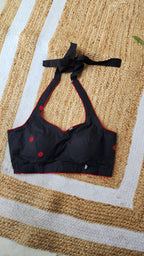 Black Halter Jamdani Blouse