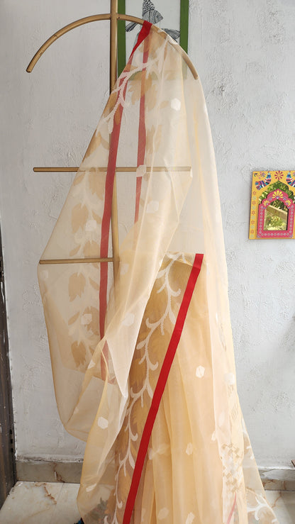 Chandan Muslin Saree
