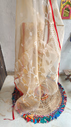 Chandan Muslin Saree
