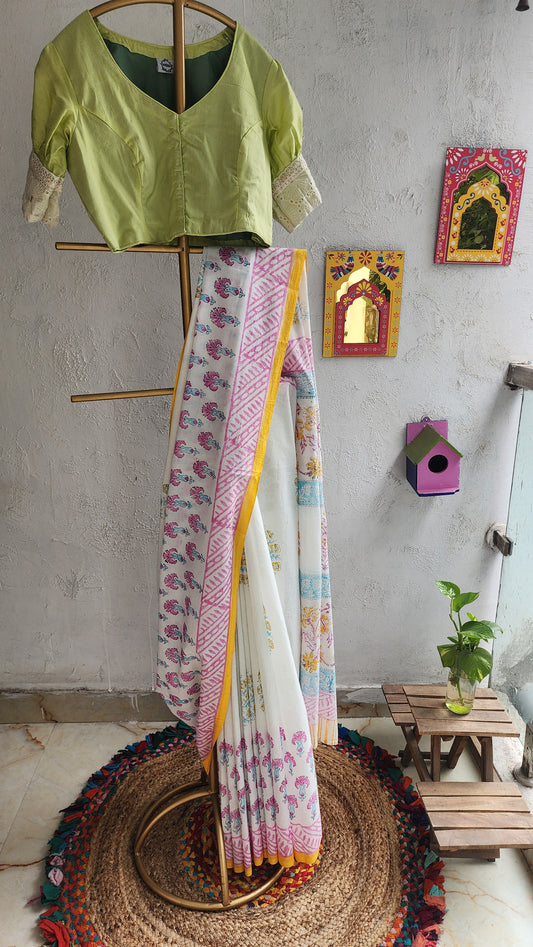 Thandi Phirki Mulmul Saree