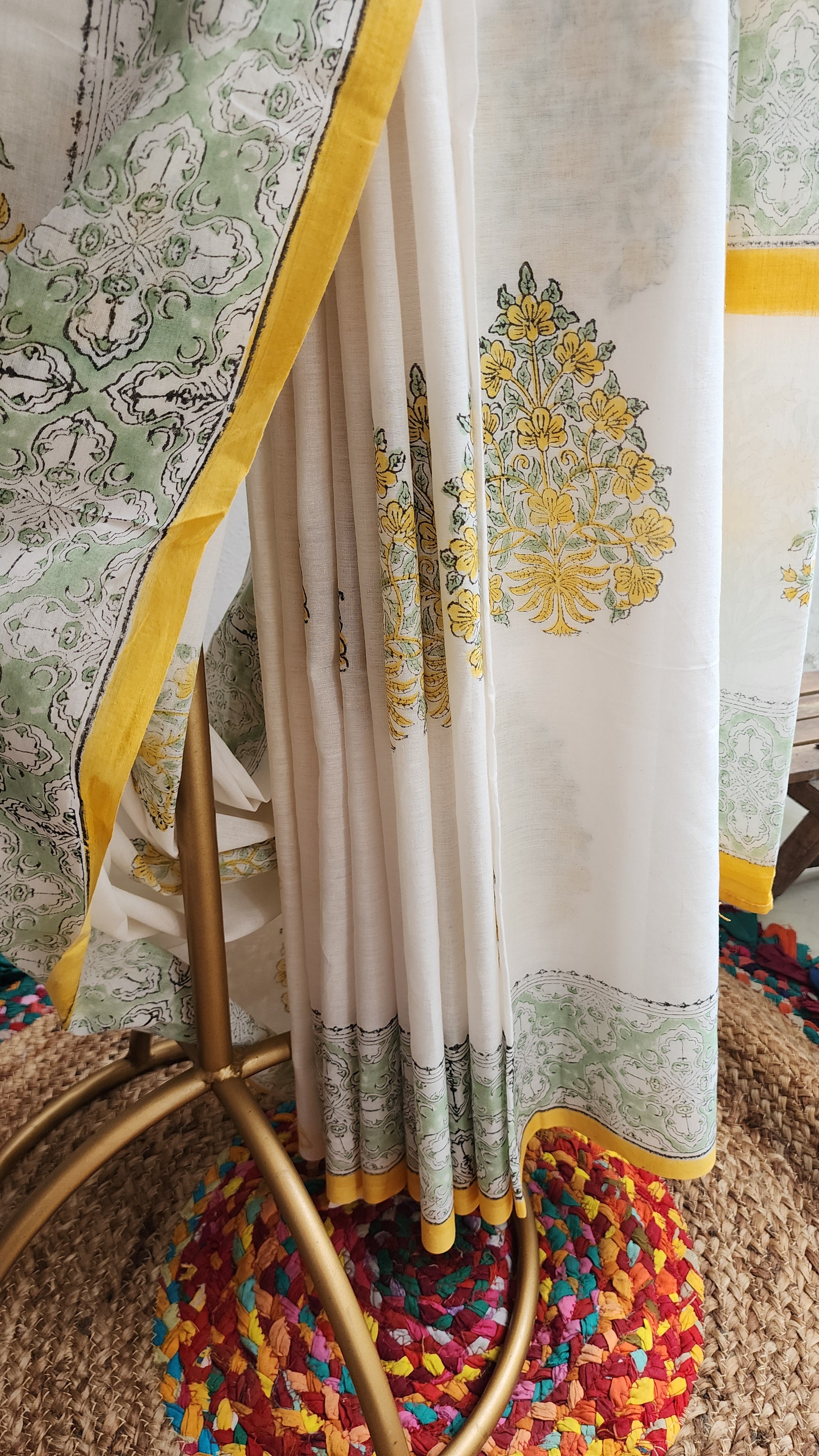 Nimbu Mirchi Mulmul Saree