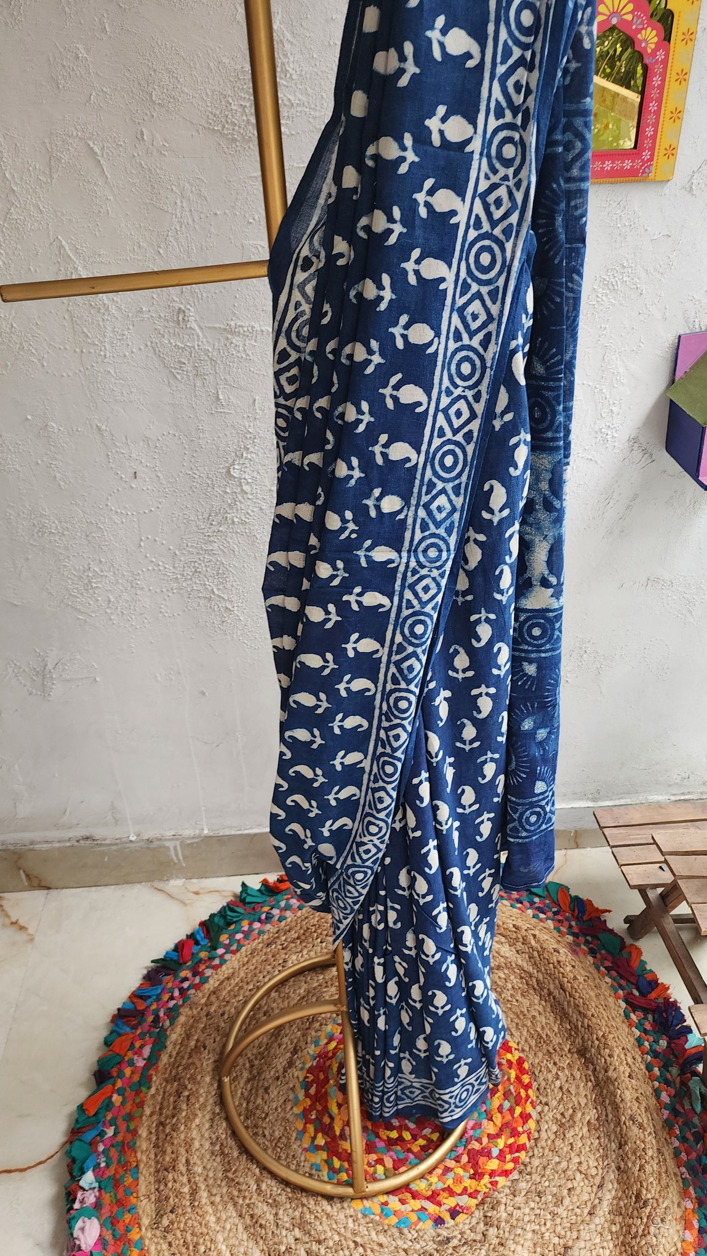 Skyroot Tale  Mulmul Saree