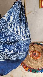 Skyroot Tale  Mulmul Saree