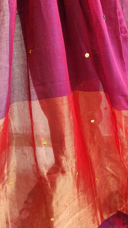 Chand Gulab Mulmul Saree